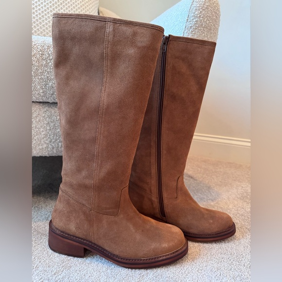 Diba True Keep Em Tan Suede Knee-High Boots - Picture 2 of 11